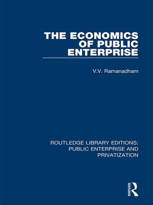 cover image of The Economics of Public Enterprise